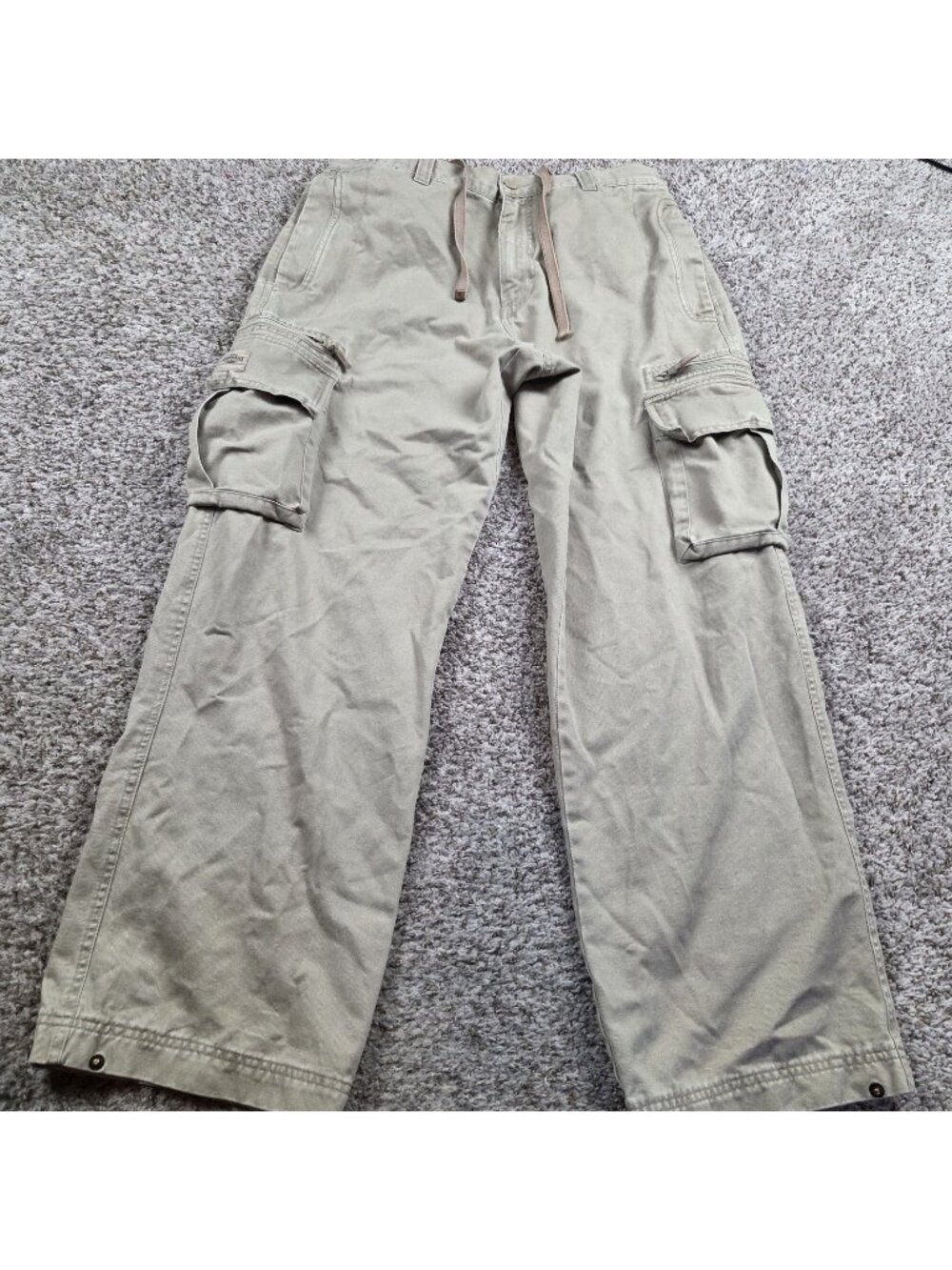 Vintage Lee Dungarees Cargo Pants Mens 32x31 Tag 32x32 Beige Workwear Utility